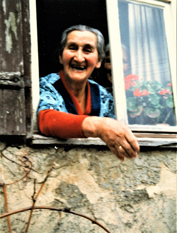 Emma Seibold im 87. Lebensjahr, geb. Rall, Weinsteige 9 anno1984